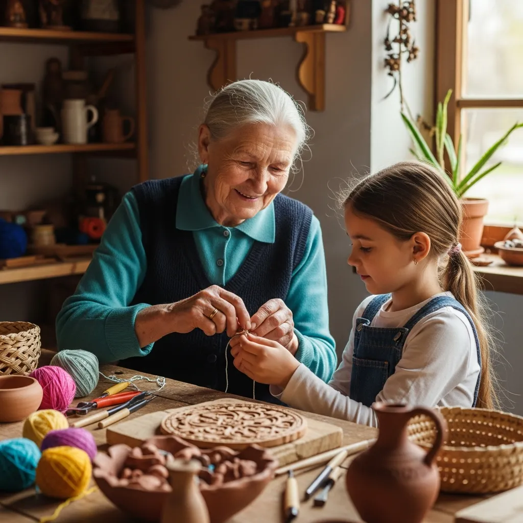 Käsityötaidon siirtäminen sukupolvelta toiselle